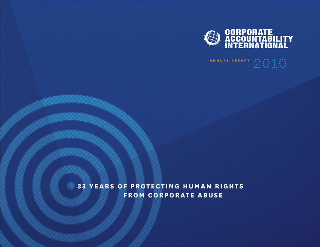 33 Years of Protecting Human Rights from Corporate Abuse