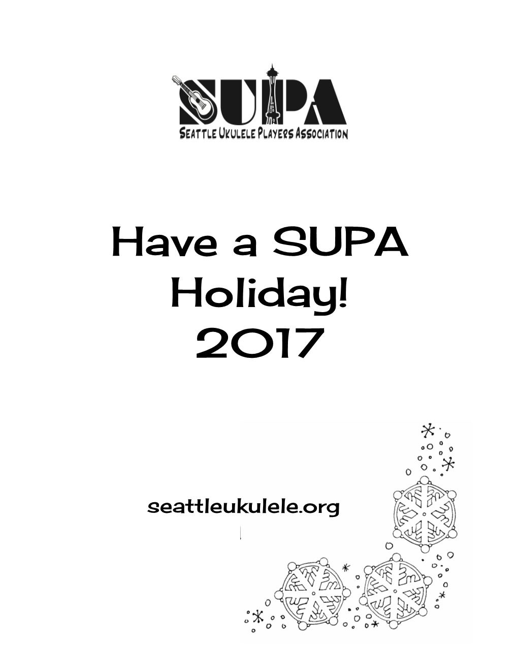 Have a SUPA Holiday! 2017