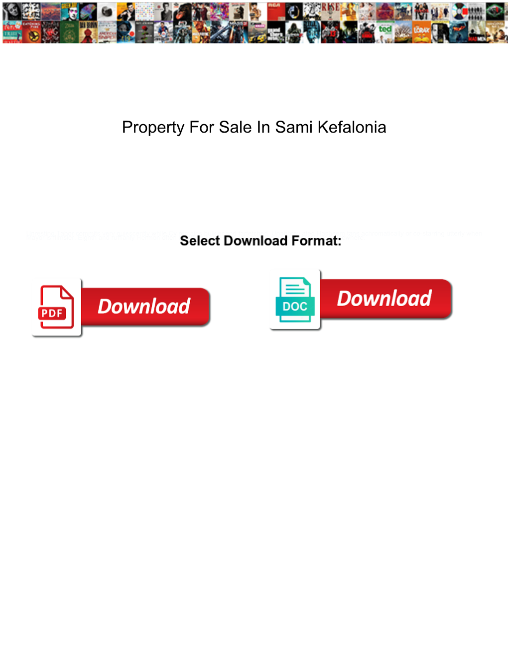 Property for Sale in Sami Kefalonia