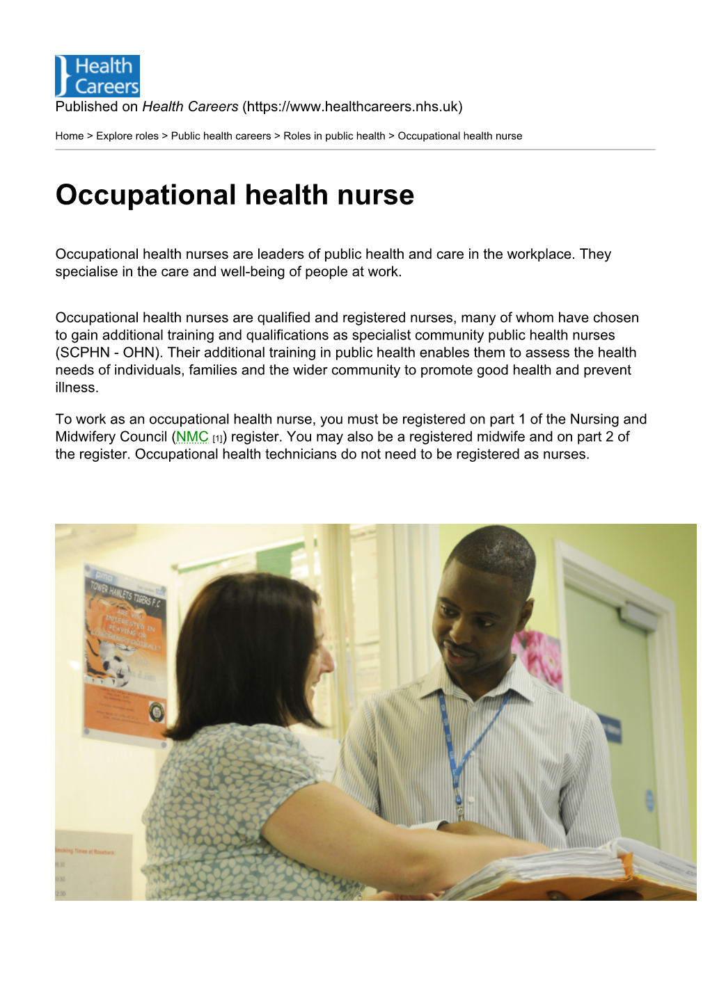 Occupational Health Nurse