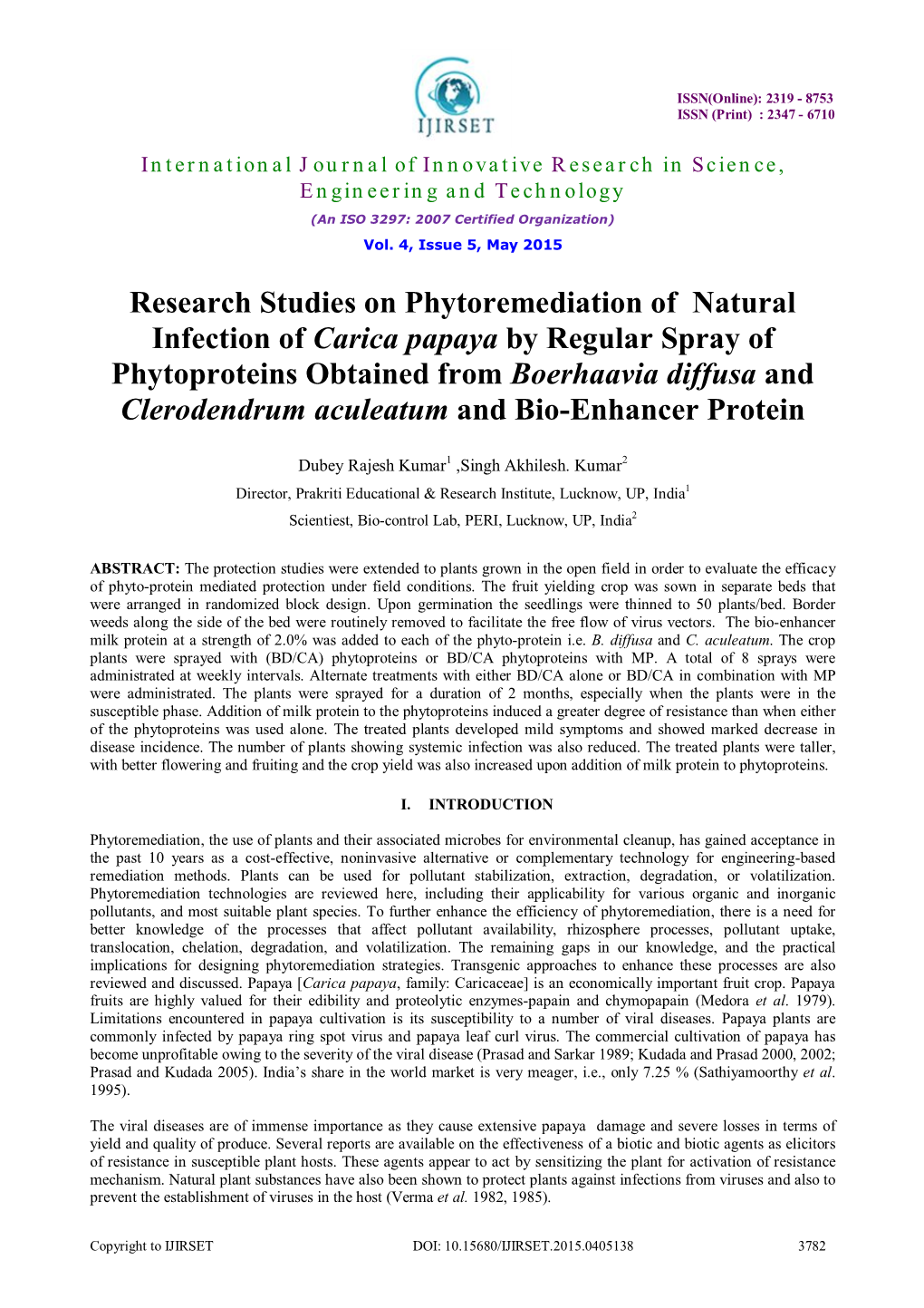 Research Studies on Phytoremediation of Natural