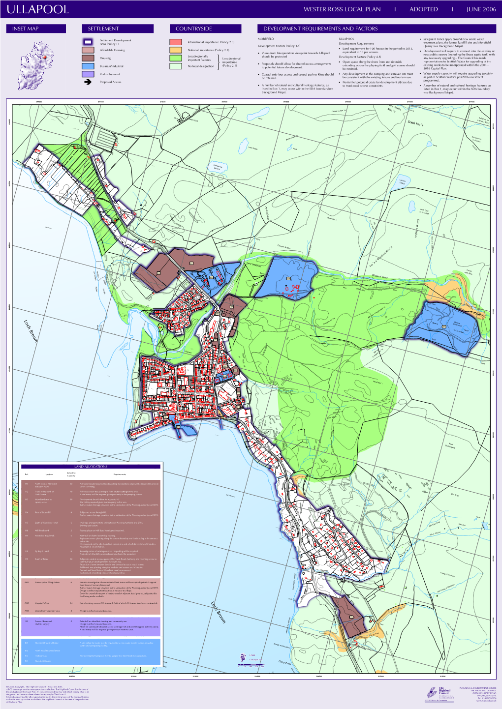 Ullapool Wester Ross Local Plan I Adopted I June 2006