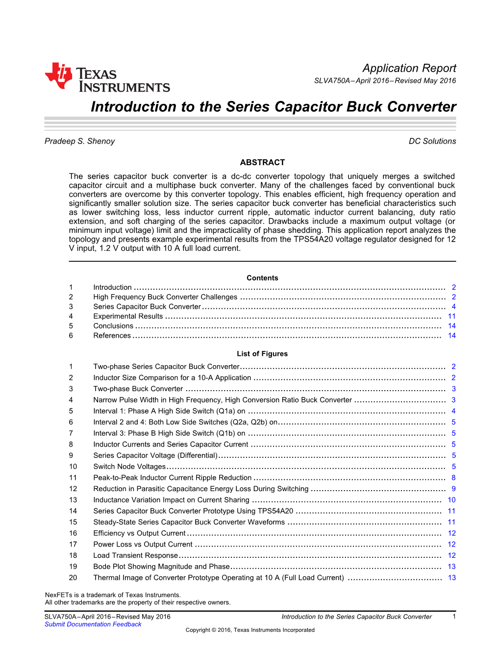 Introduction to the Series Capacitor Buck Converter