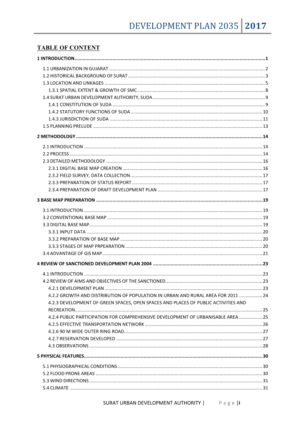 Development Plan 2035 2017