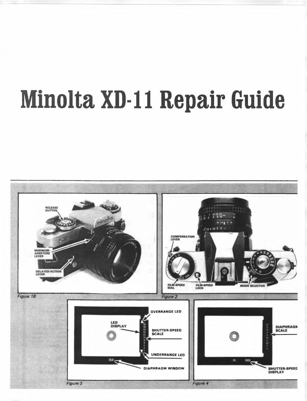 Download Minolta XD-11 Repair Guide