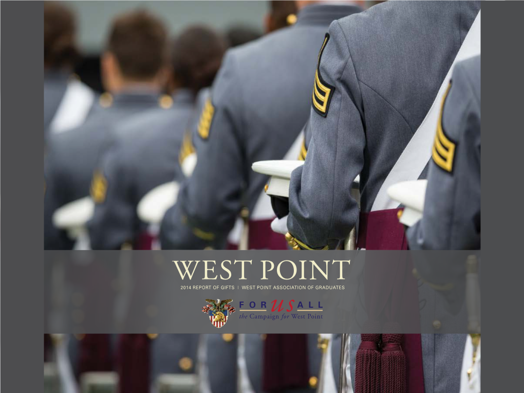 West Point 2014 Report of Gifts | WEST POINT ASSOCIATION of GRADUATES