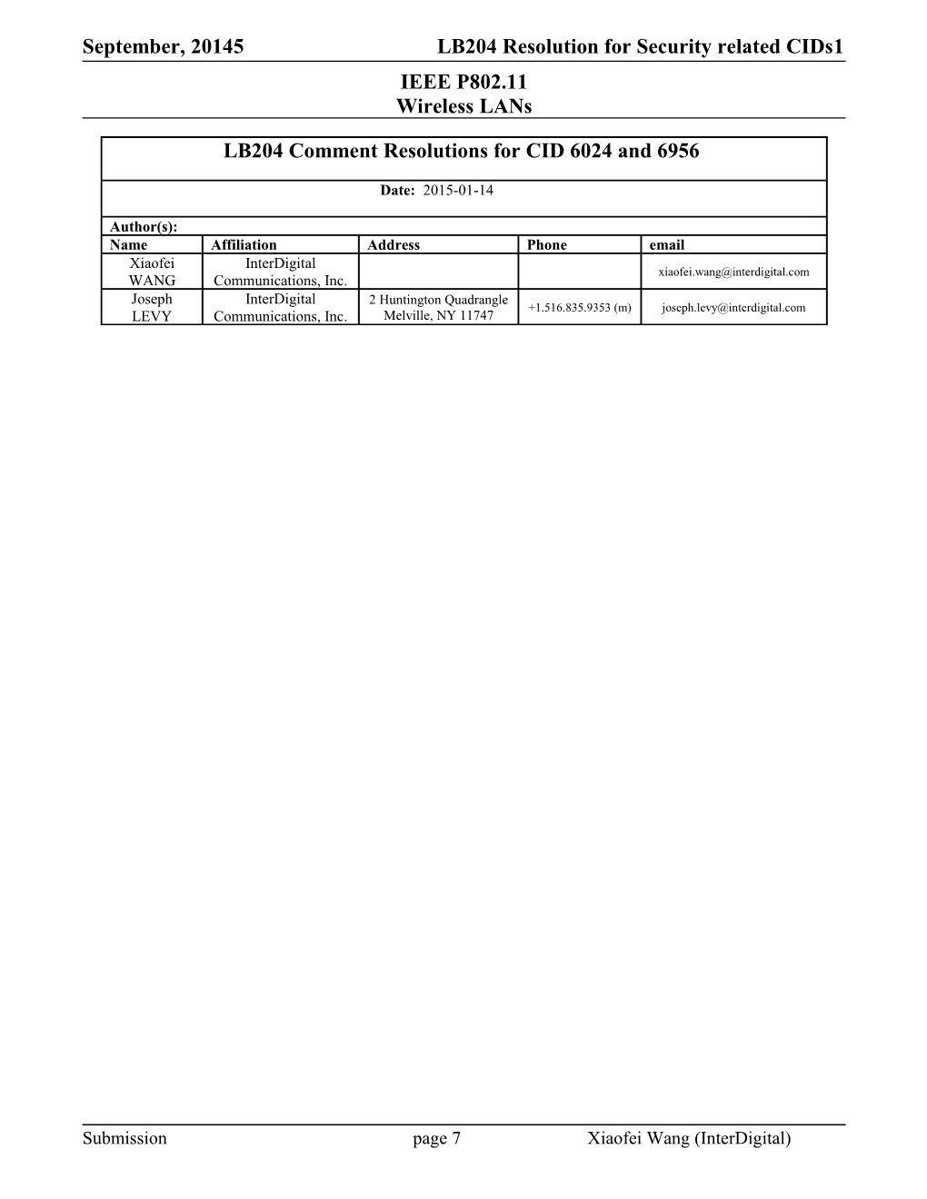 LB204 Resolution for Security Related Cids