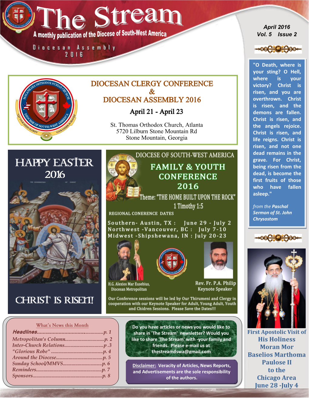 Diocesan Clergy Conference & Diocesan Assembly 2016