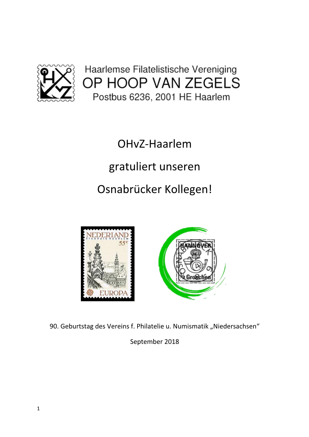Ohvz-Haarlem Gratuliert Unseren Osnabrücker Kollegen!