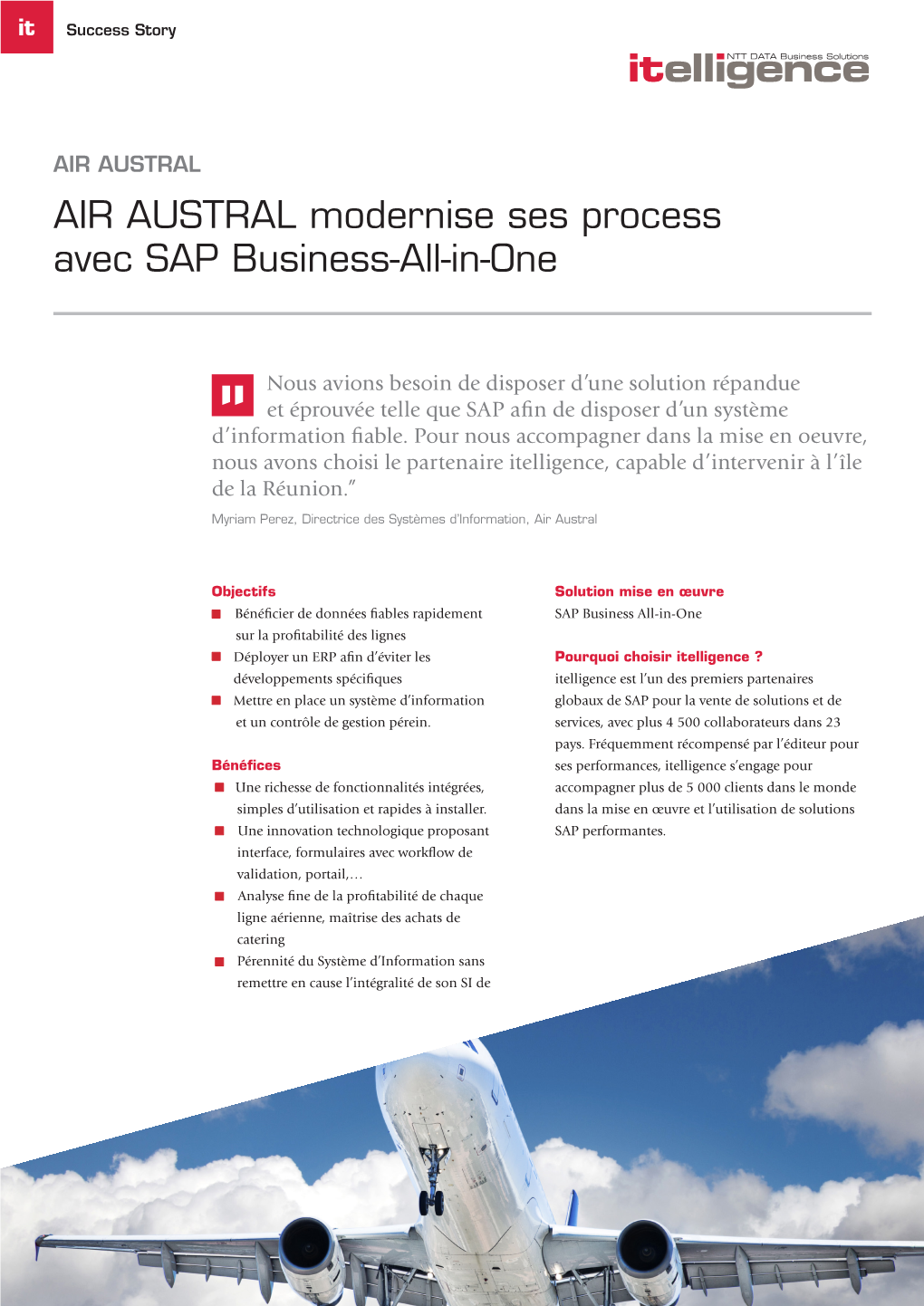 AIR AUSTRAL Modernise Ses Process Avec SAP Business-All-In-One