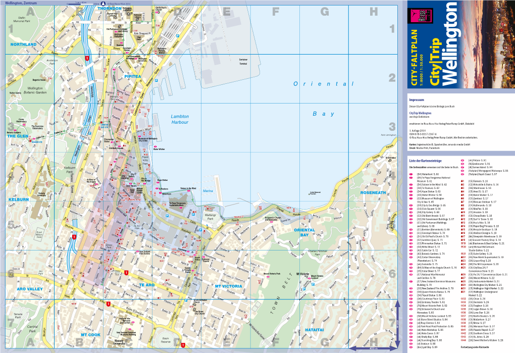 Faltplan Wellington 2014