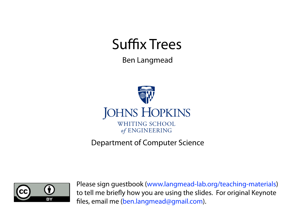 Suffix Trees