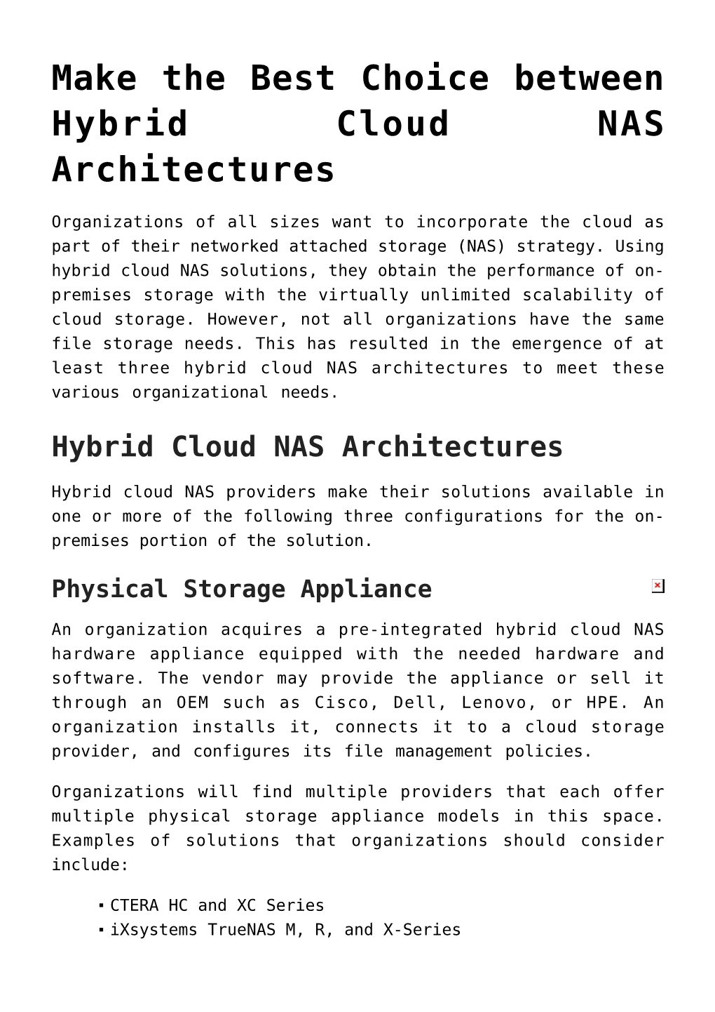 Make the Best Choice Between Hybrid Cloud NAS Architectures,DDN