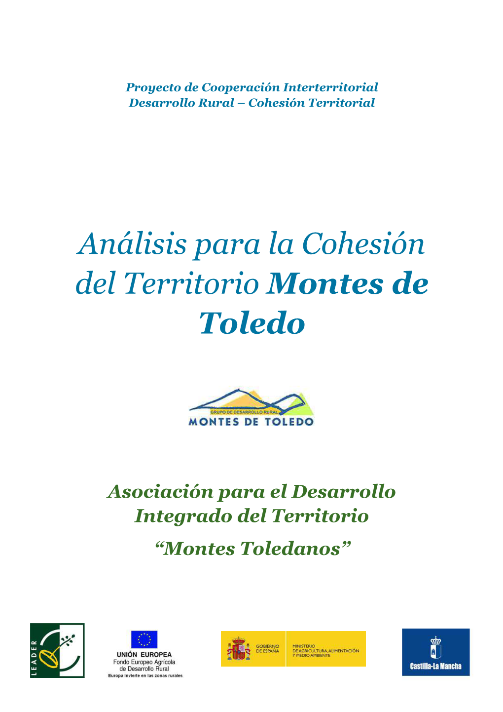 Análisis Para La Cohesión Del Territorio Montes De Toledo