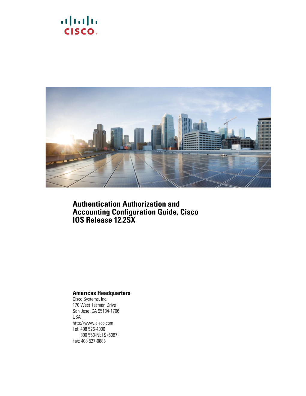 Authentication, Authorization and Accounting Configuration Guide