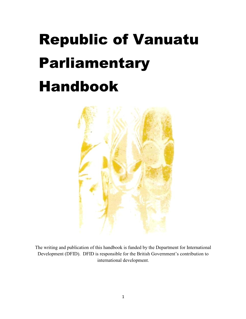 Download Parliamentary Handbook