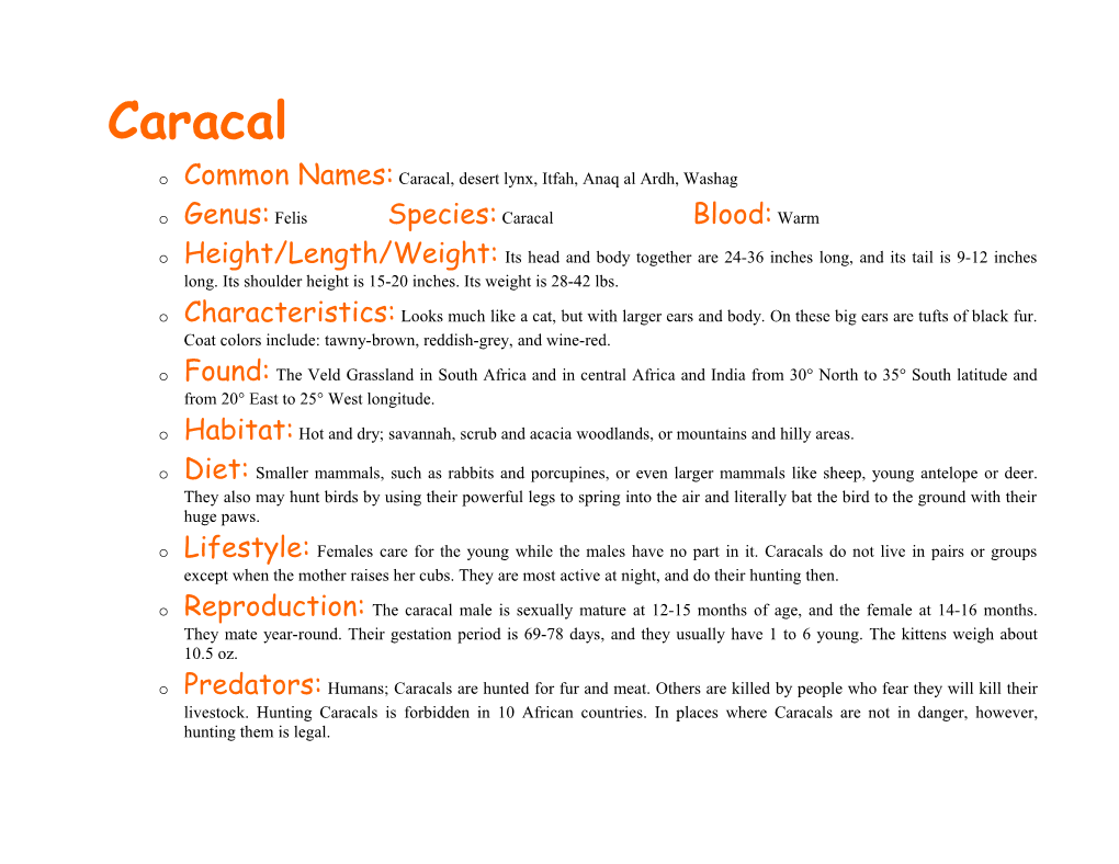 Biome: Tropical Savanna