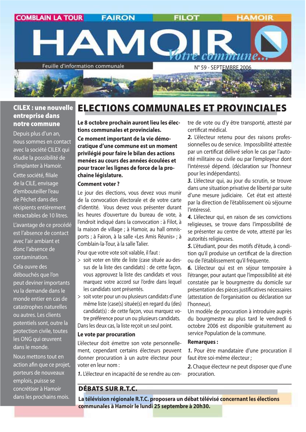 Elections Communales Et Provinciales