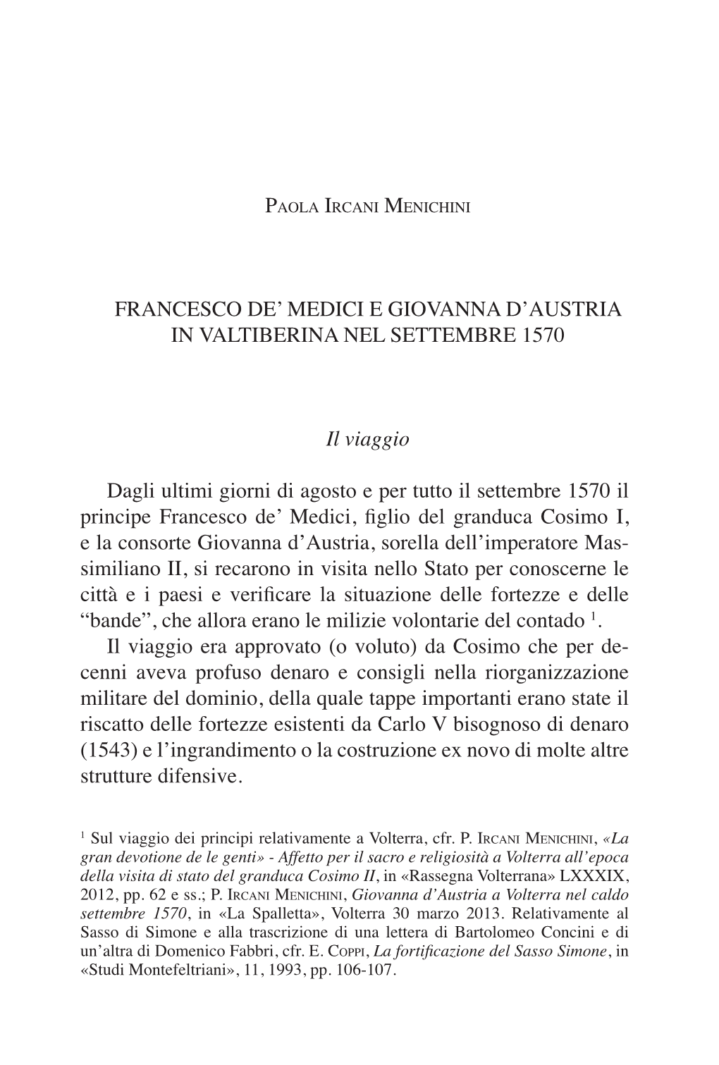 Francesco DE' MEDICI E Giovanna D'austria IN