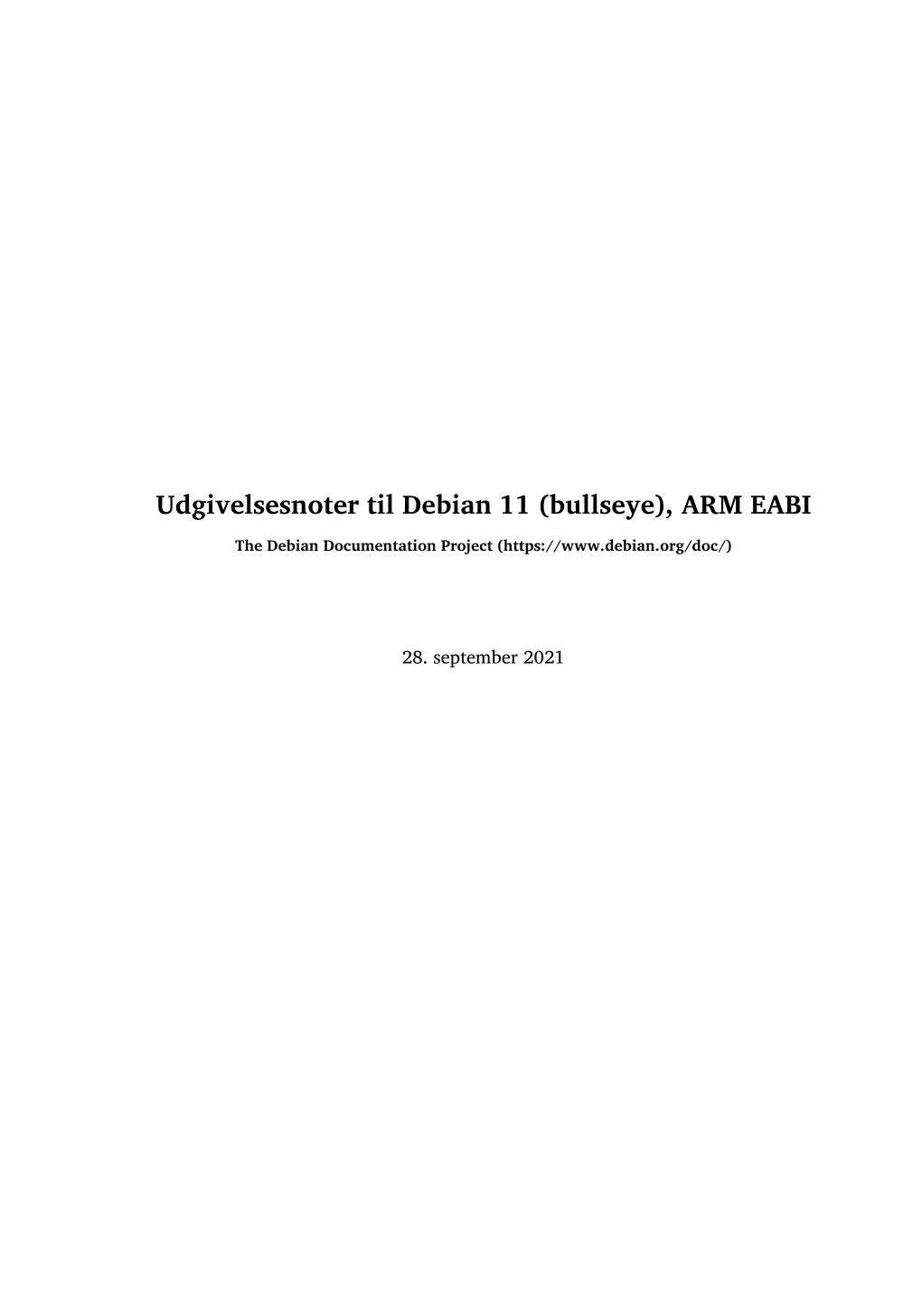 Udgivelsesnoter Til Debian 10 (Buster), ARM EABI