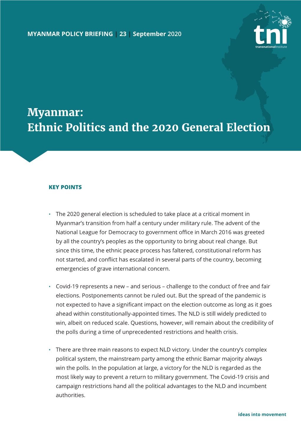 Ethnic Politics and the 2020 General Election