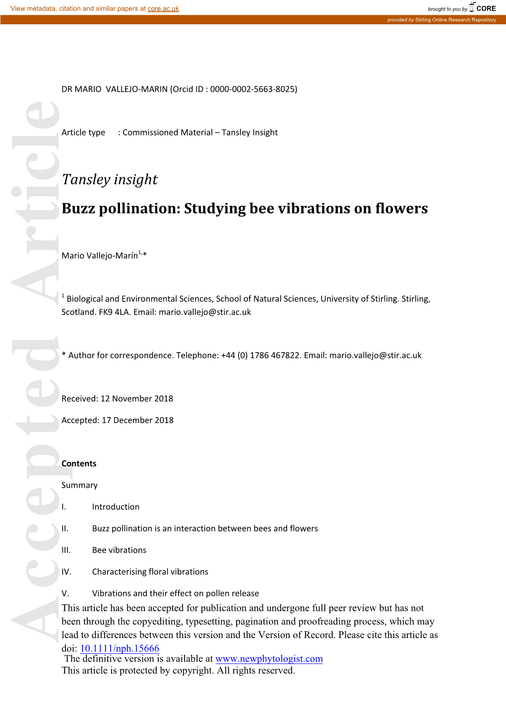 Buzz Pollination Is Aninteraction Between Beesand Flowers Introduction II