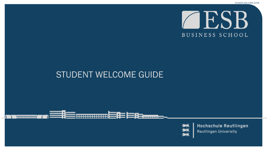 Student Welcome Guide