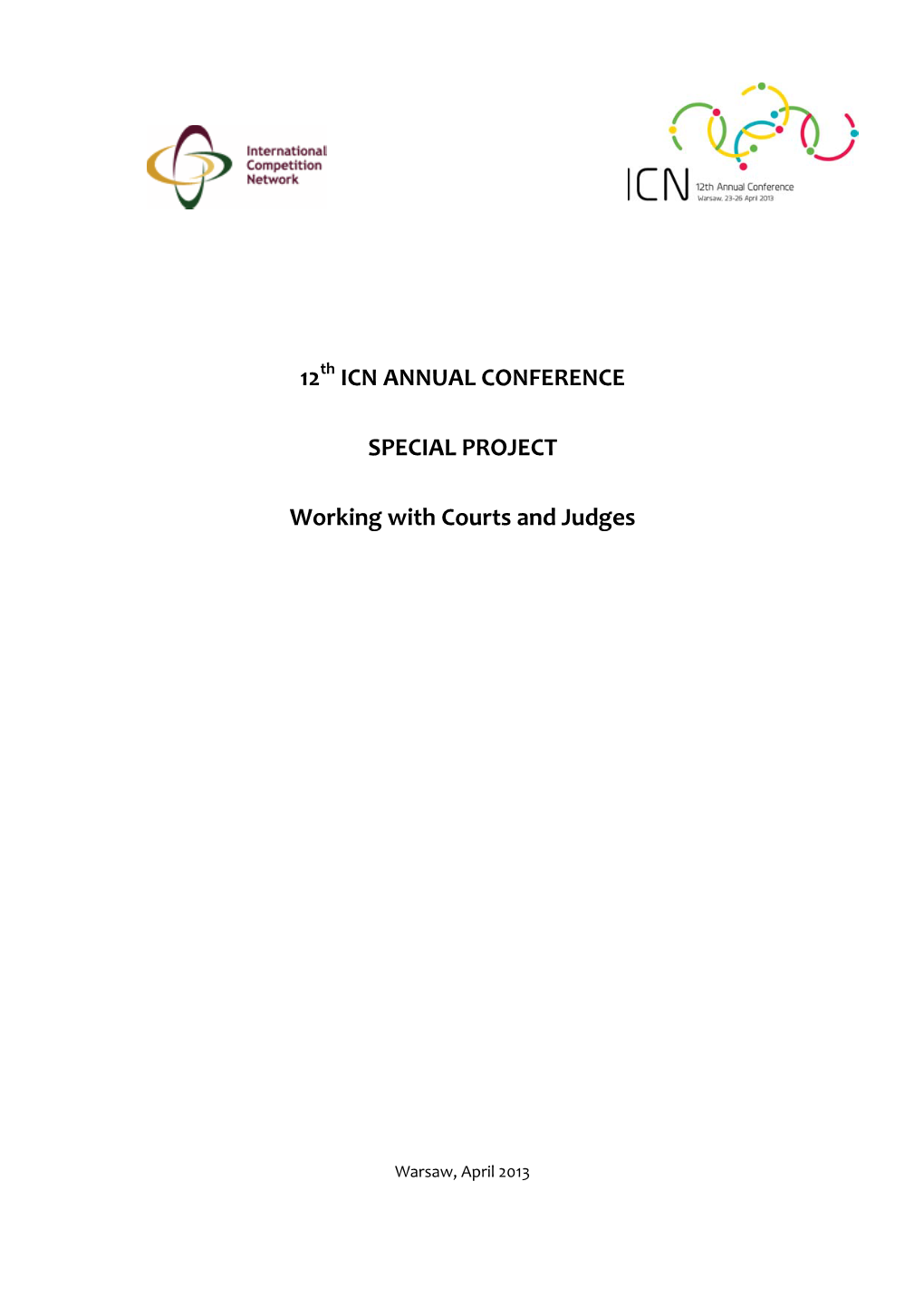 Working with Courts and Judges (2013)