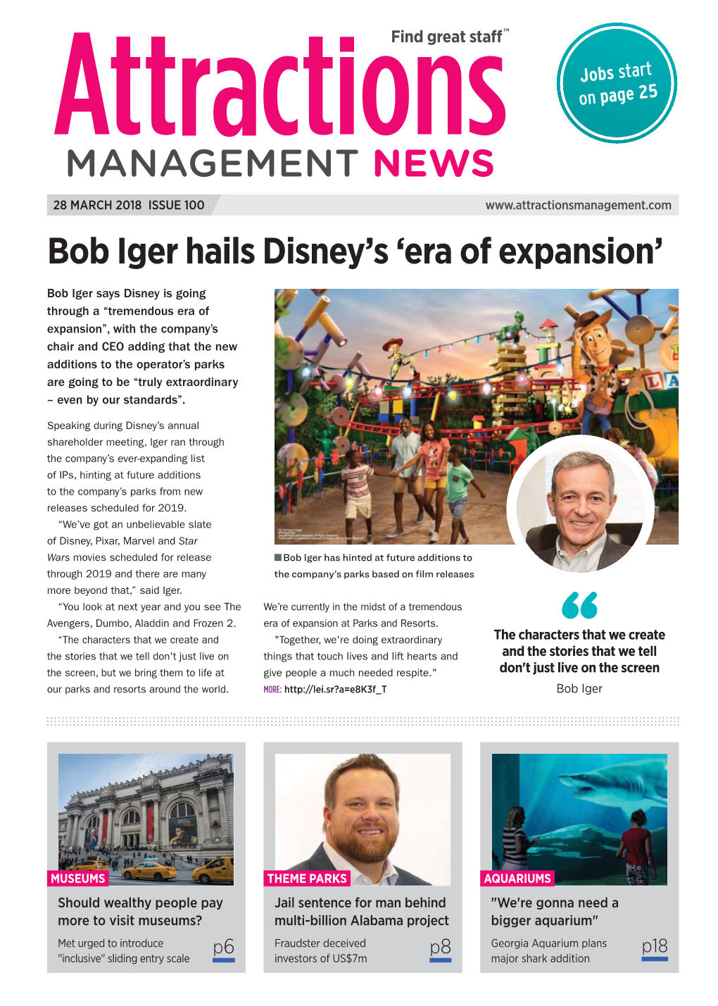 Attractions Management News 28Th March 2018 Issue