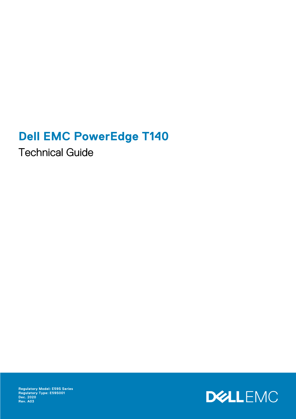 Dell EMC Poweredge T140 Technical Guide