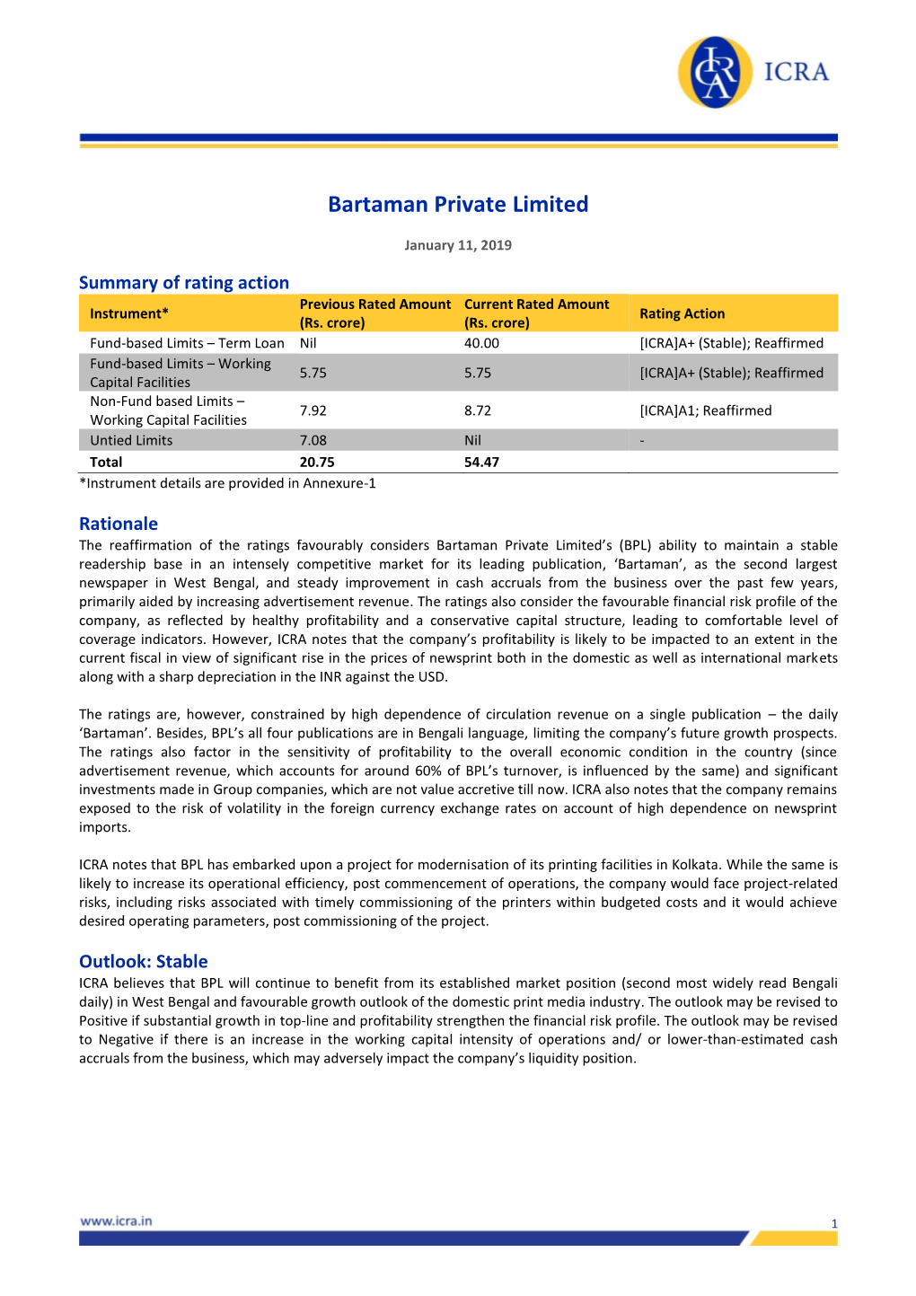 Bartaman Private Limited