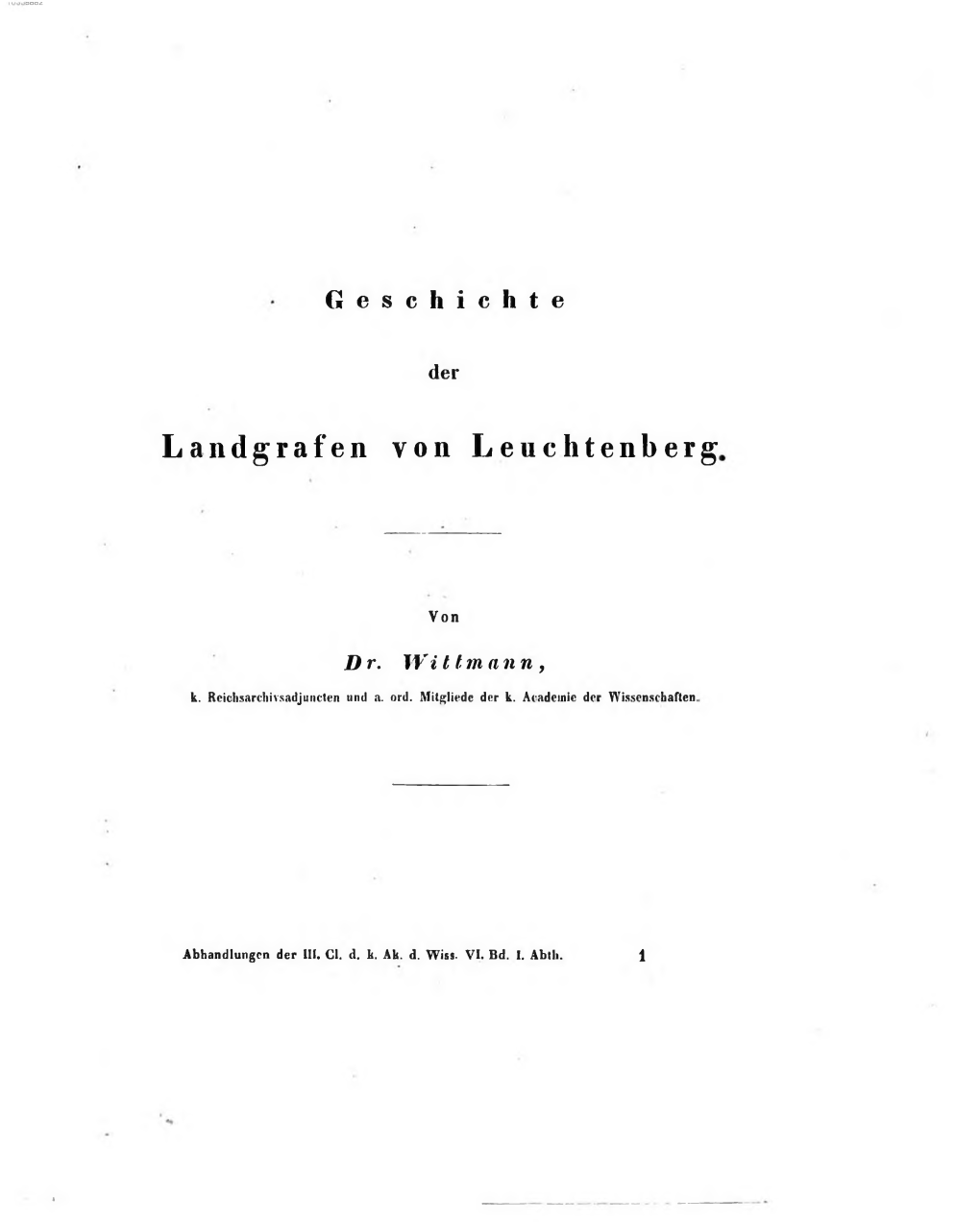 Landgrafen Von Leuchtenberg