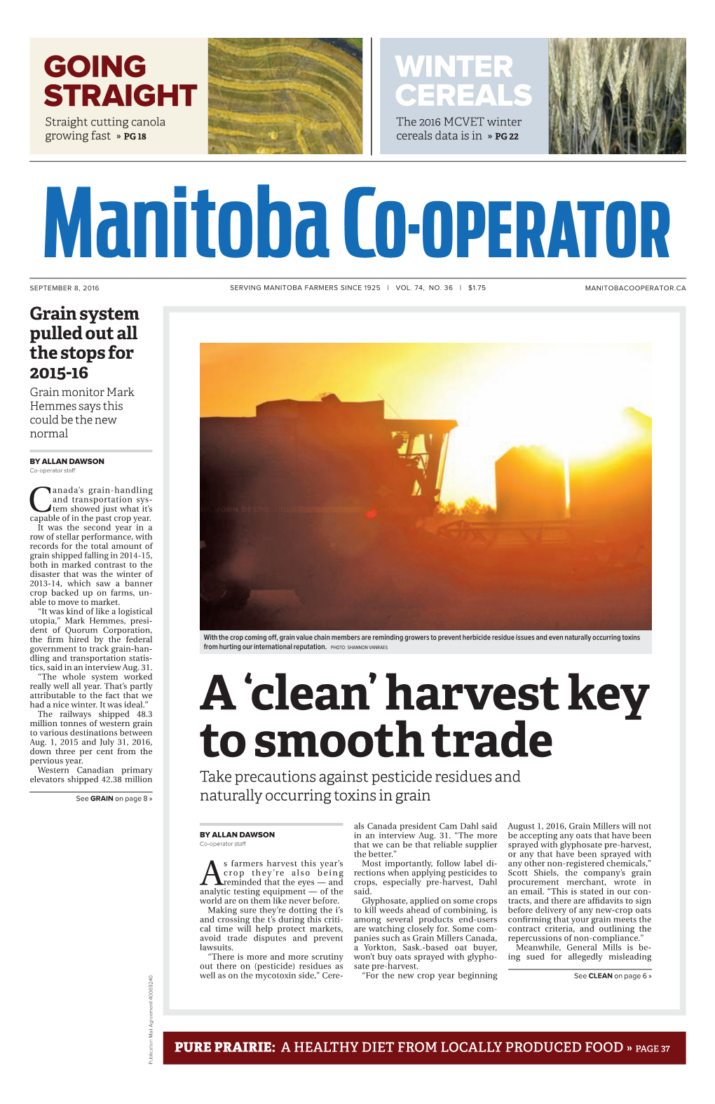 Harvest Key to Smooth Trade