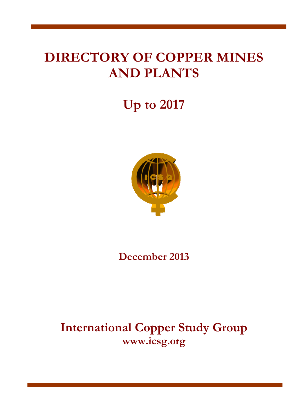 DIRECTORY of COPPER MINES and PLANTS up to 2017