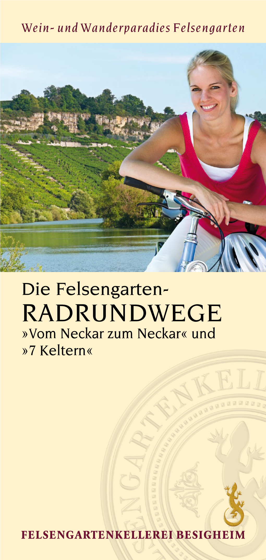 RADRUNDWEGE »Vom Neckar Zum Neckar« Und »7 Keltern« Drachenloch Hohenstein Kirchheim Schlossberg