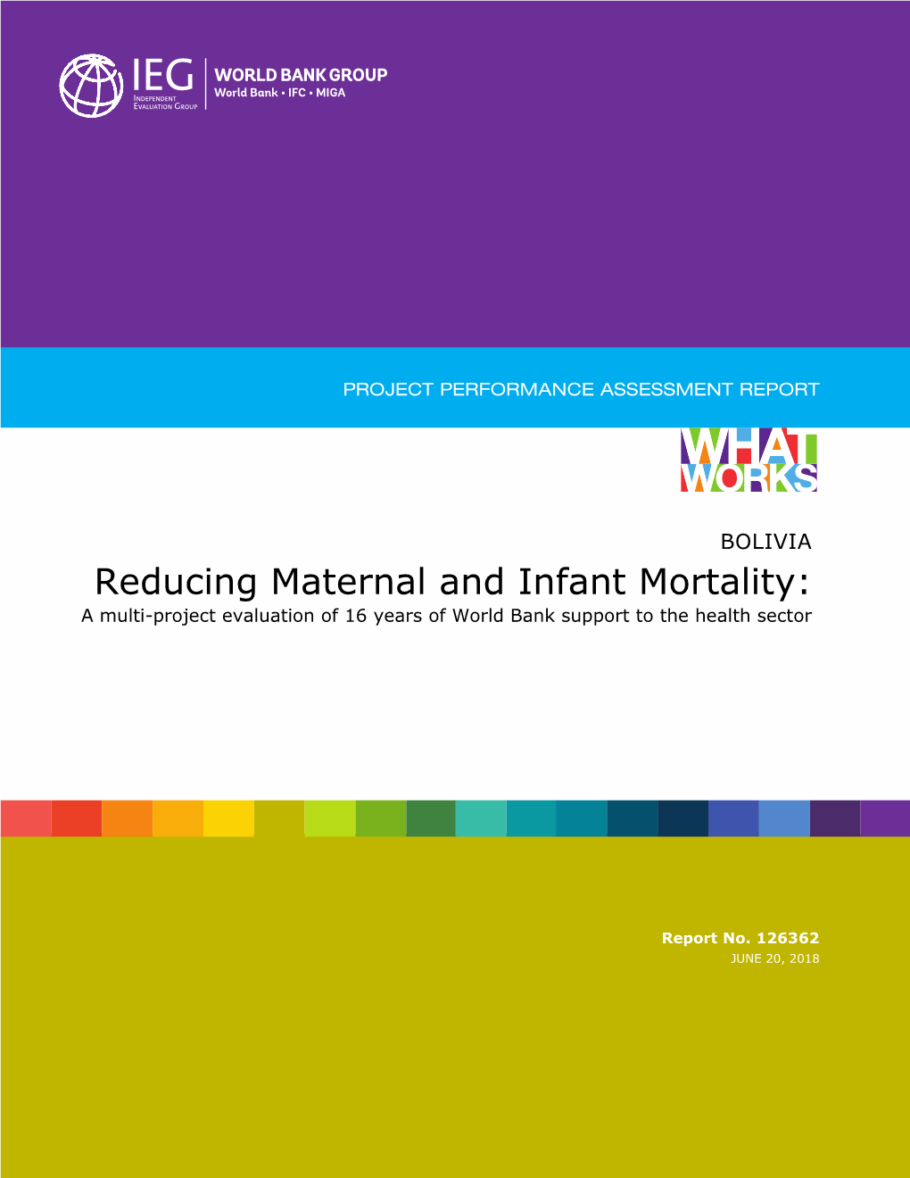 Reducing Maternal and Infant Mortality: a Multi-Project Evaluation of 16 Years of World Bank Support to the Health Sector