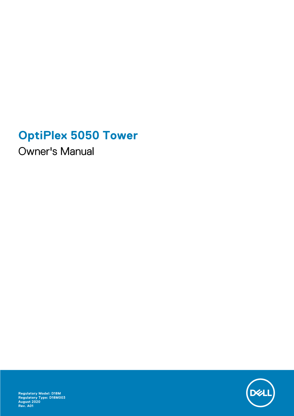 Optiplex 5050 Tower Owner's Manual