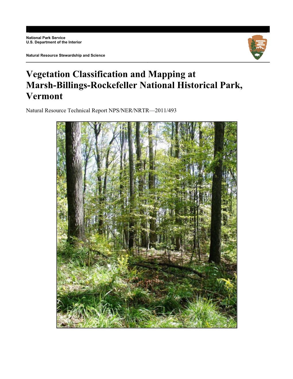 Vegetation Classification and Mapping at Marsh-Billings-Rockefeller National Historical Park, Vermont