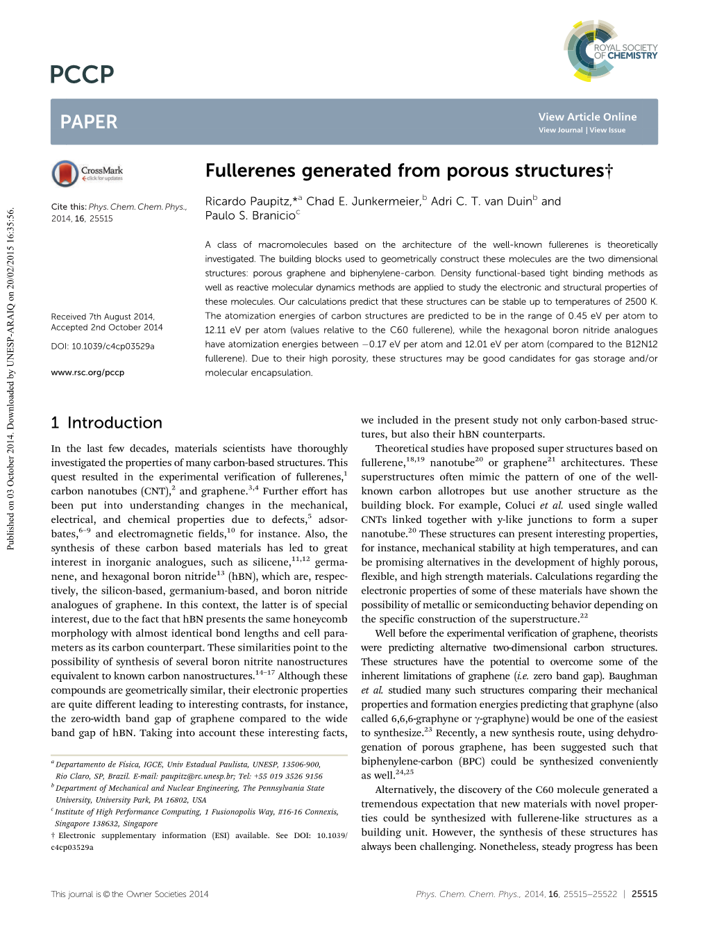 Fullerenes Generated from Porous Structures†