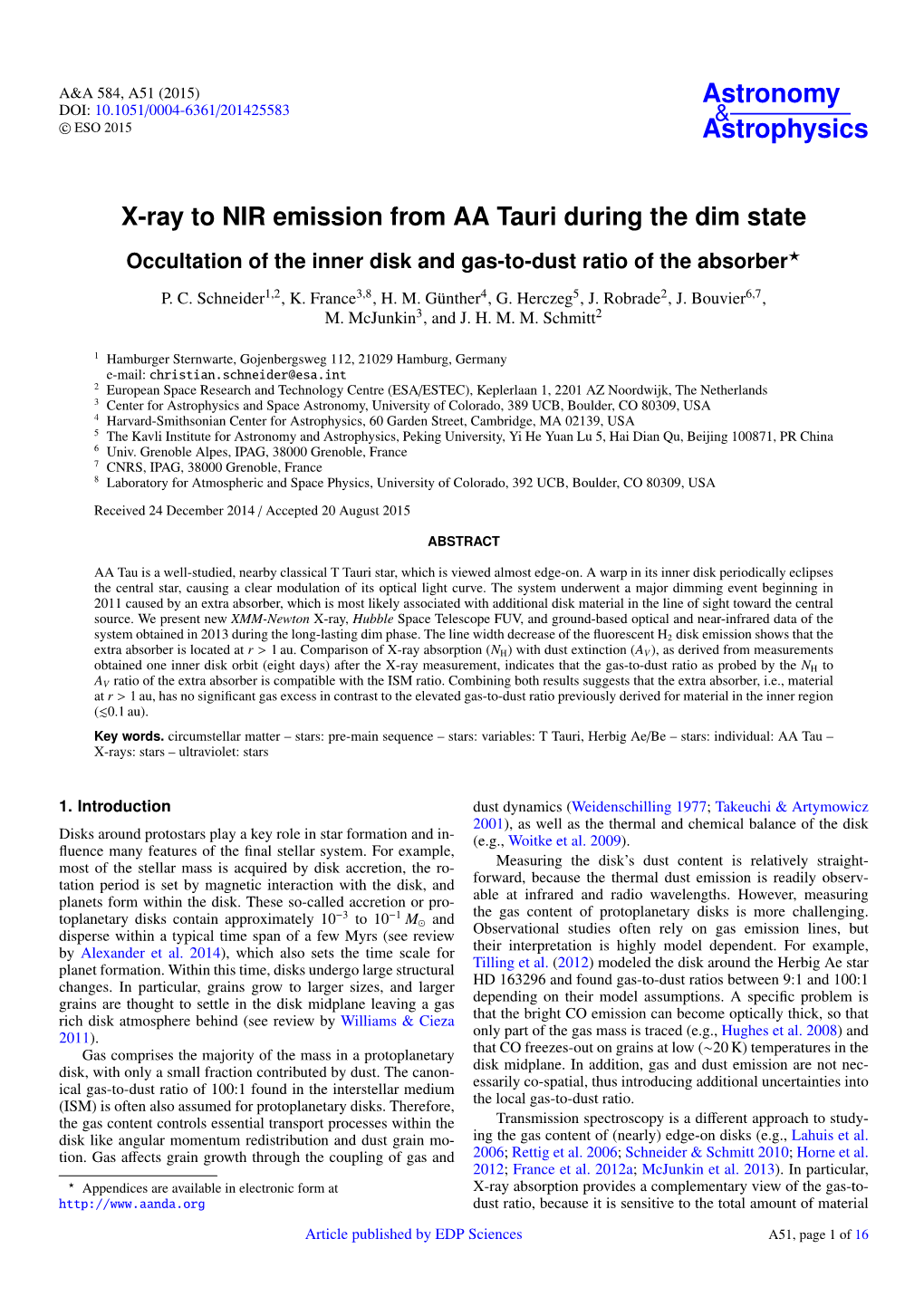 X-Ray to NIR Emission from AA Tauri During the Dim State Occultation of the Inner Disk and Gas-To-Dust Ratio of the Absorber?
