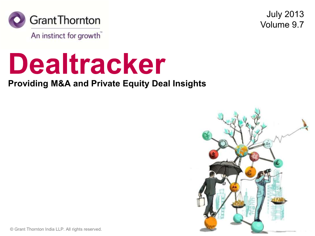 Dealtracker Providing M&A and Private Equity Deal Insights