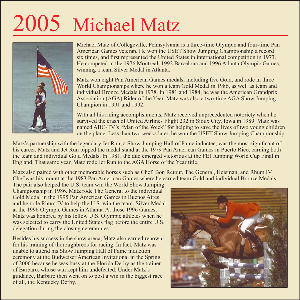 2005 Michael Matz.Pdf