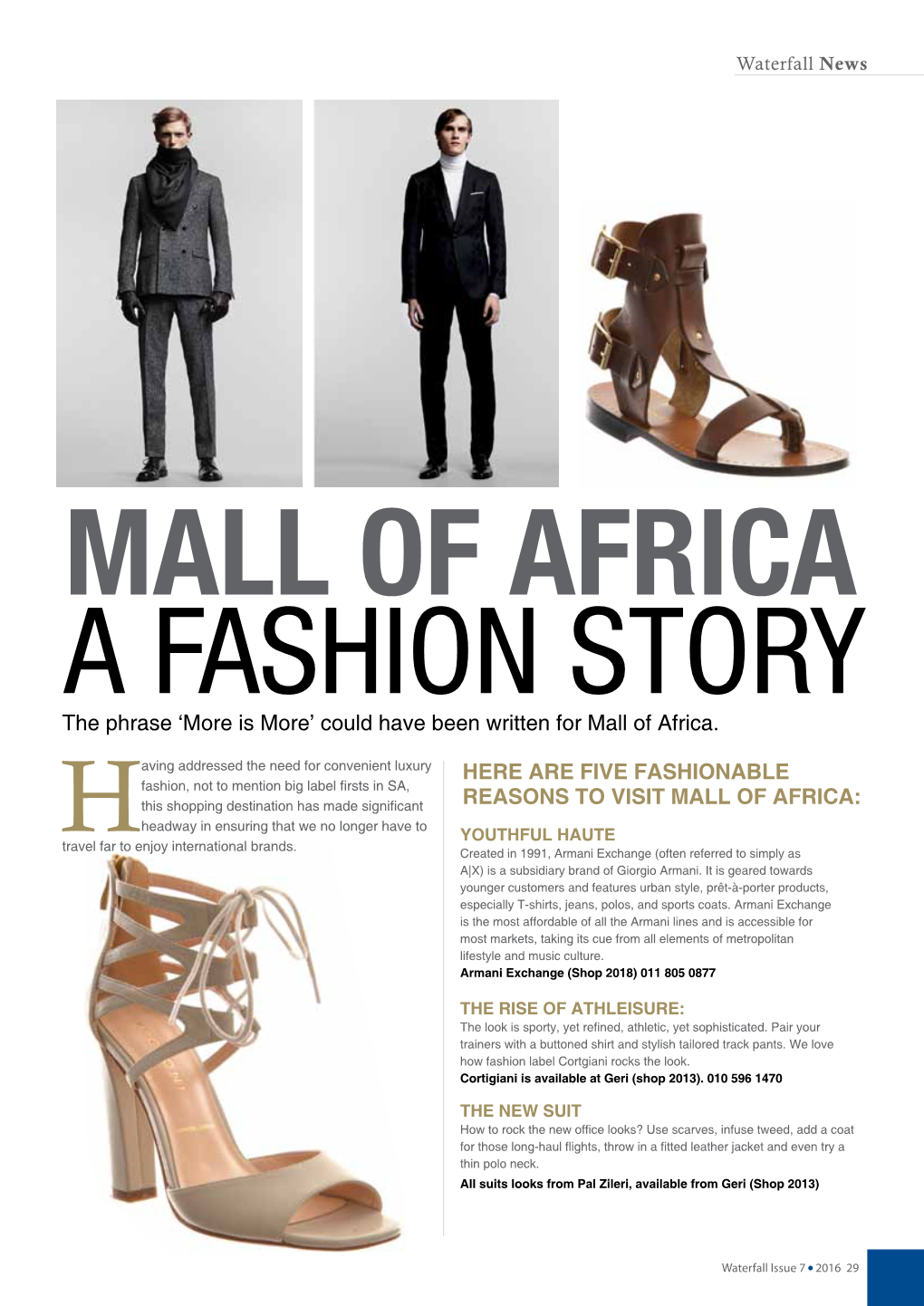 MALL of AFRICA a FASHION STORY the Phrase ‘More Is More’ Could Have Been Written for Mall of Africa