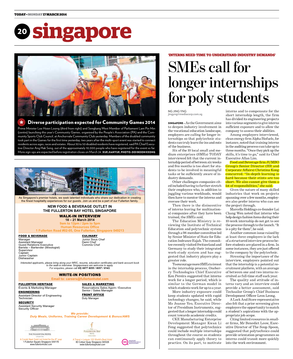 Smes Call for Longer Internships for Poly Students