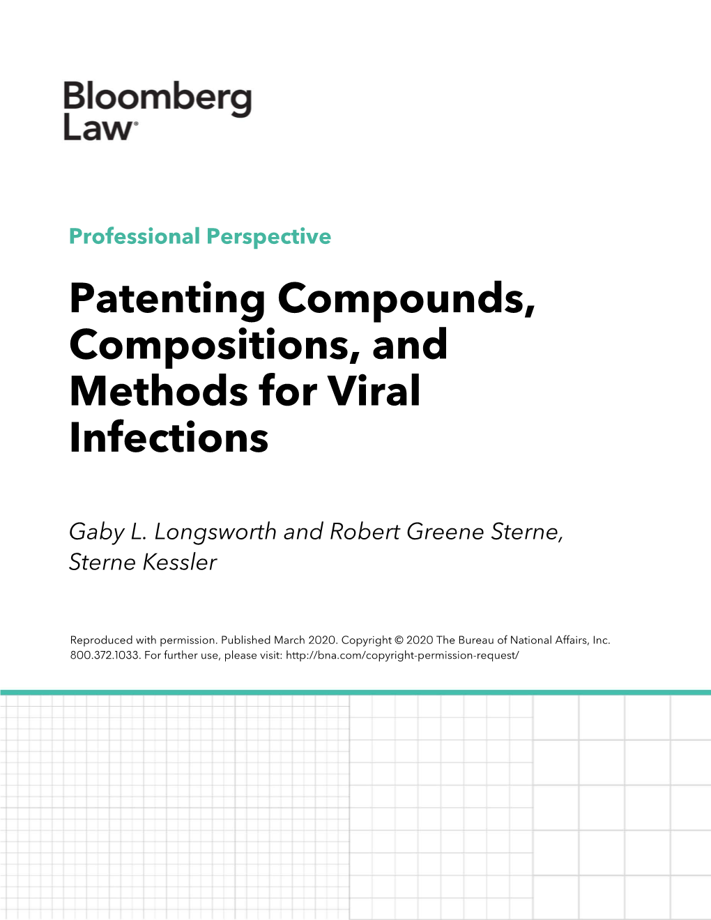 Patenting Compounds, Compositions, and Methods for Viral Infections