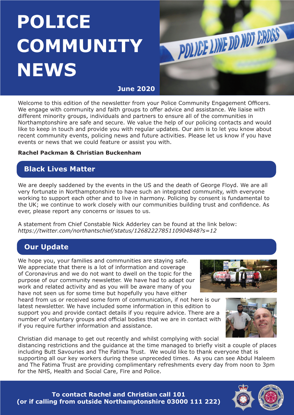 POLICE COMMUNITY NEWS June 2020