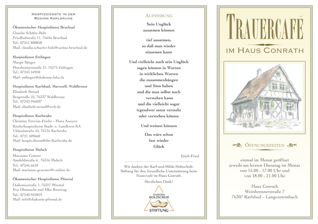 Flyer Trauercafé