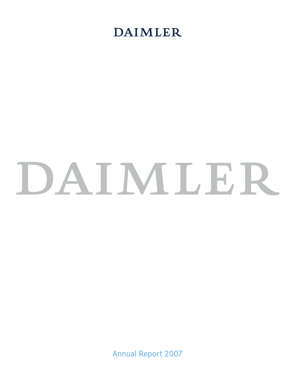 Daimler Annual Report 2007