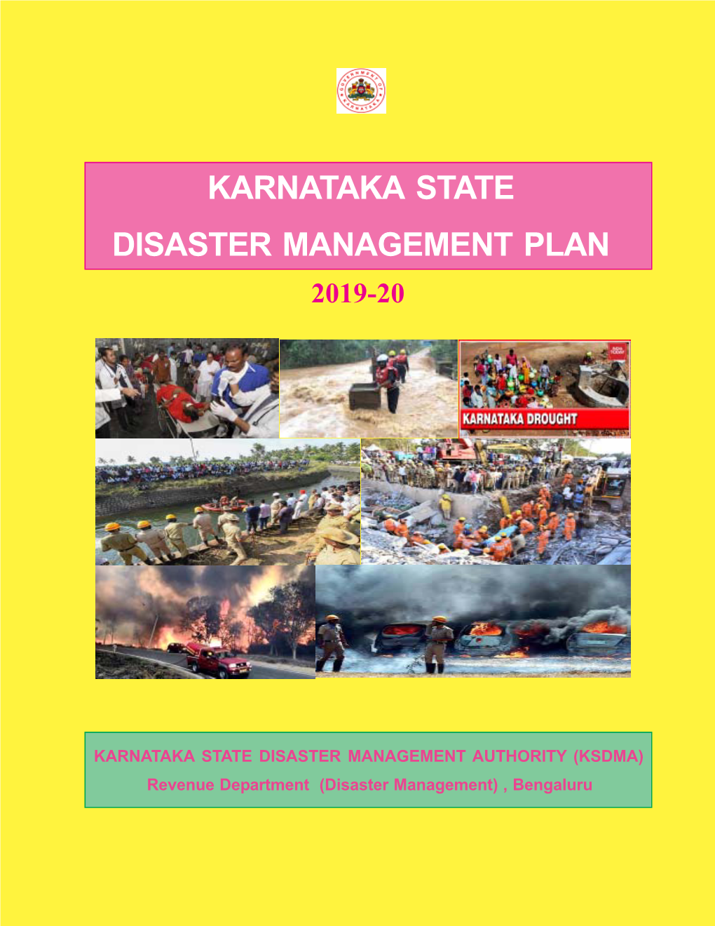 Karnataka State Disaster Management Plan 2019-20