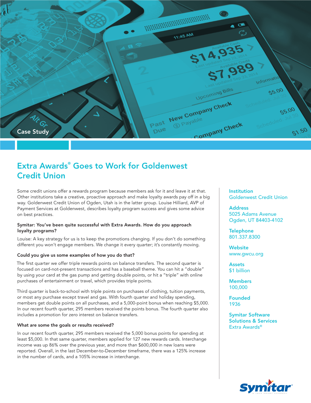 Extra Awards® Goes to Work for Goldenwest Credit Union